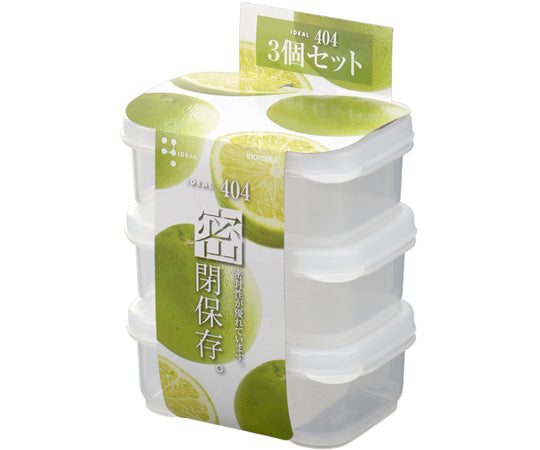 Ideal ID-404 Long Rectangular Mini 3P Clear 1 set (3 pieces) #1644 1 set (3 pieces)