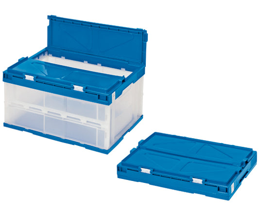 에코 타입 오리타타미 컨테이너 40L 뚜껑 일체형 투명 타입 1개 STSF4DB 1개