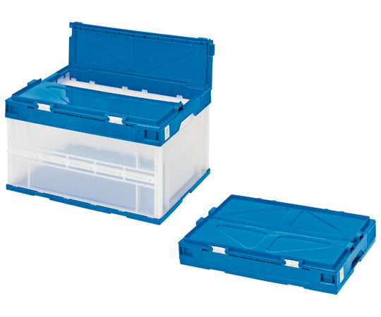 エコタイプオリタタミコンテナ 50L フタ一体型 透明タイプ 1個　STSF5DB 1個