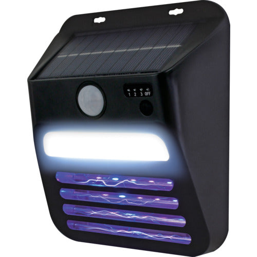 大進　電撃殺虫ソーラーセンサーライト　DLS-WL007IK　1 台