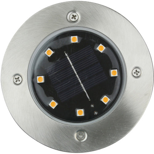 大進　埋め込み式ソーラーガーデンライト電球色　DS-007R3　1 個