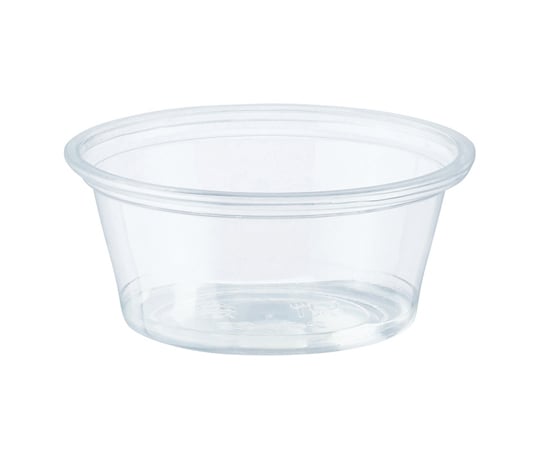 Transparent cup A-PET 2 oz. shallow type, 62 mm diameter, 50 pieces, 004526001, 1 pack (50 pieces)
