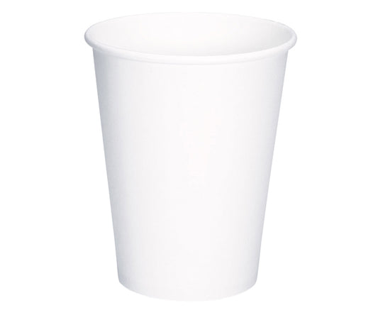 Paper Cups 9oz, Diameter 76mm, White, Pack of 50, 004535980, Pack of 50