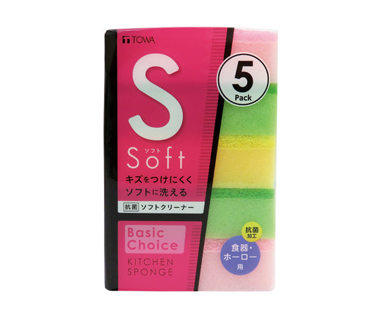 キッチンスポンジ BC抗菌ソフトクリーナー 5個入　004754247 1パック(5個入)