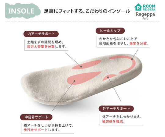 リゲッパ フーユー ライトグレー XL（25.0～26.5）　CHR005 LGY XL 1足