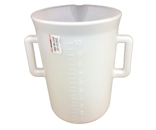10L double-handled poly beaker EA991KV-100 1 piece