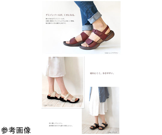 백 벨트 부착 구미 샌들 블랙 M(22.0~22.5) R279-BLK-M 1 다리