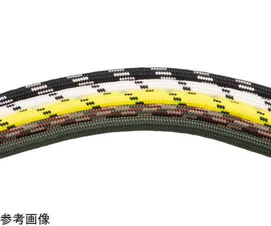 양단 카라비나 부착 로프 챌린저 로프 아미 그린색 카라비나 약 900kgf 로프 약 1600kgf(파단 강도) 두께 약 10mm×길이 약 10m 01130001 1개