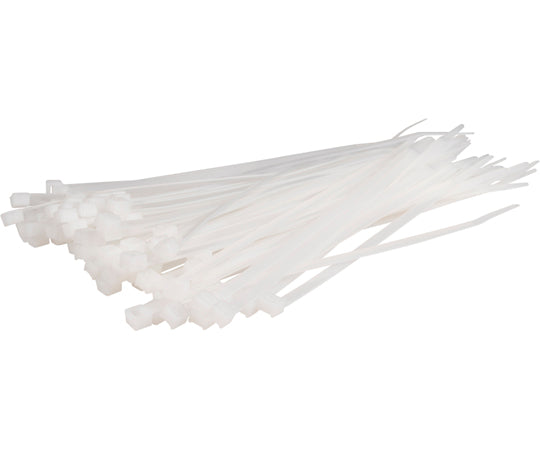 Cable tie, indoor use, white, 200 x width 4.8mm, 100 pieces, 01281200, 1 pack (100 pieces)