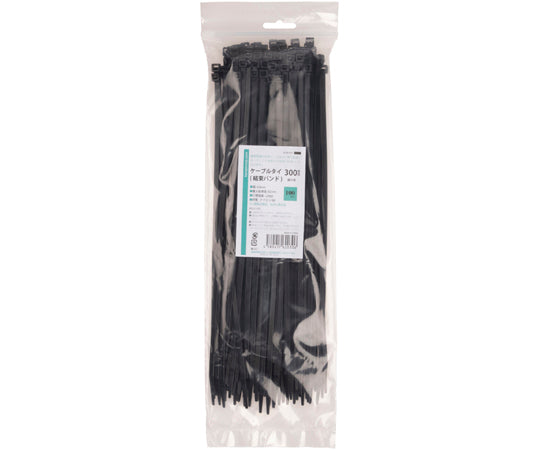 결속 밴드 케이블 타이 옥외용 블랙 300×폭 4.8 mm 100개입 01281310 1팩(100개입)