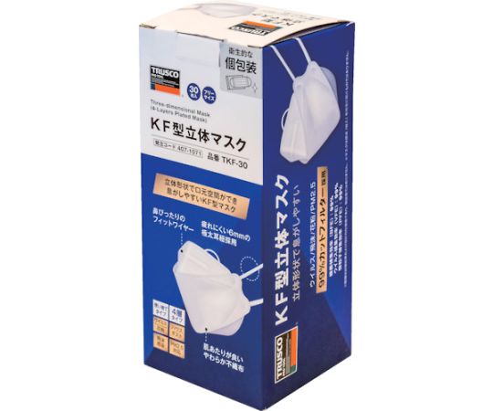 KF type 3D mask (30 pieces) Individually wrapped Free size TKF-30 1 box (30 pieces)