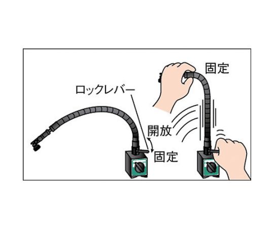 마그넷 베이스 플렉시블 샤프트 타입 TMF-80N 1개