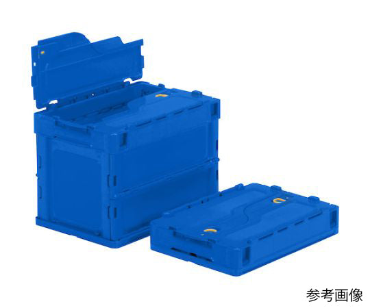 薄型折りたたみコンテナ オリコン 20L ロックフタ付 ダークブルー ダークブルー　TR-C20B-DB 1個