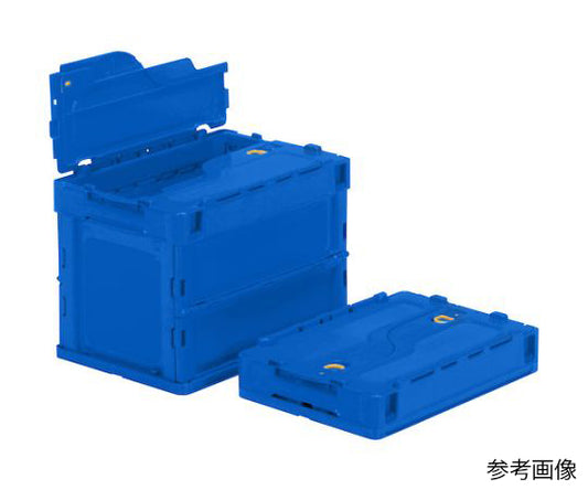 薄型折りたたみコンテナ オリコン 20L ロックフタ付 ダークブルー ダークブルー　TR-C20B-DB 1個