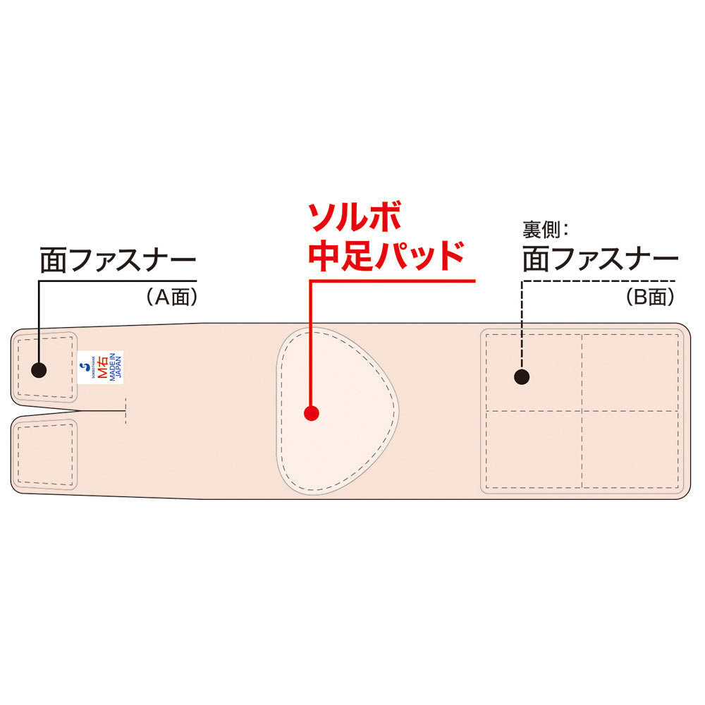 Sorbo Horizontal Arch Fit L 63178 1 pair