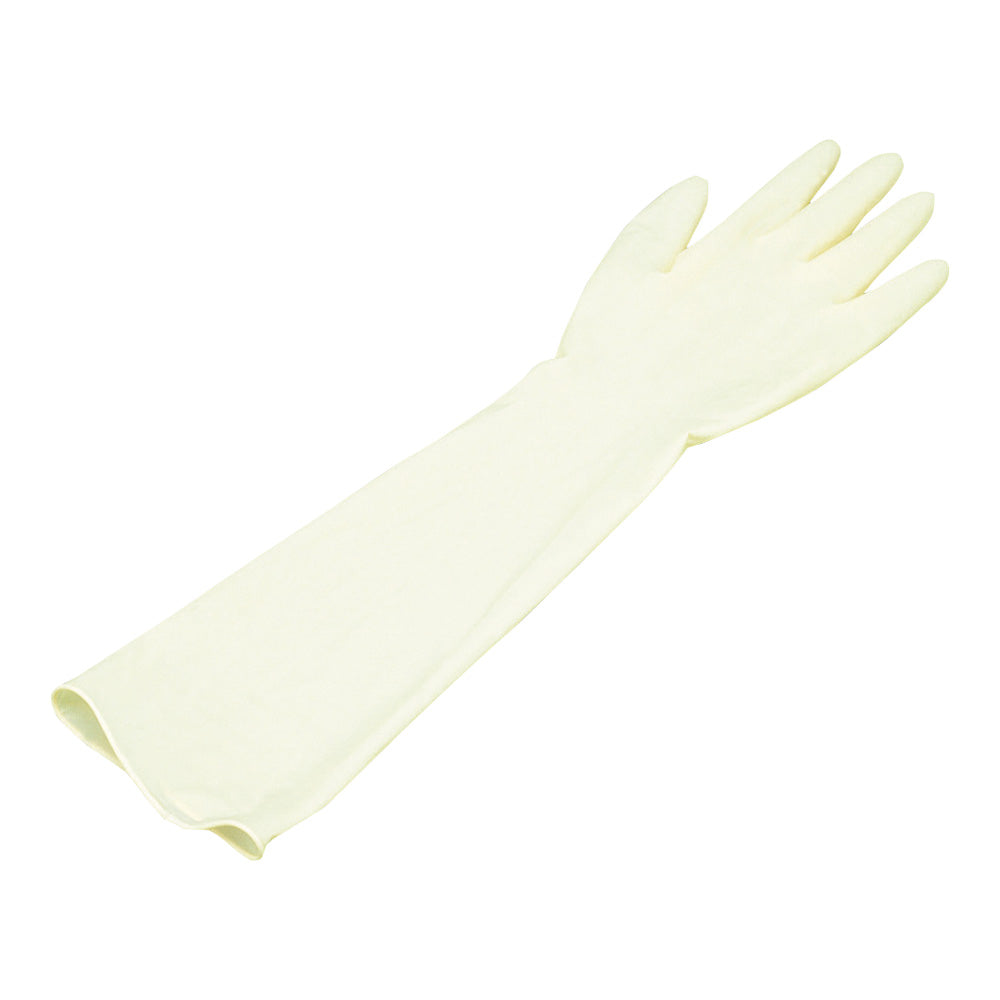 シンガーラテックス手袋 ロング48 M 20枚入　NR1500PF-NB-M 1箱(20枚入)