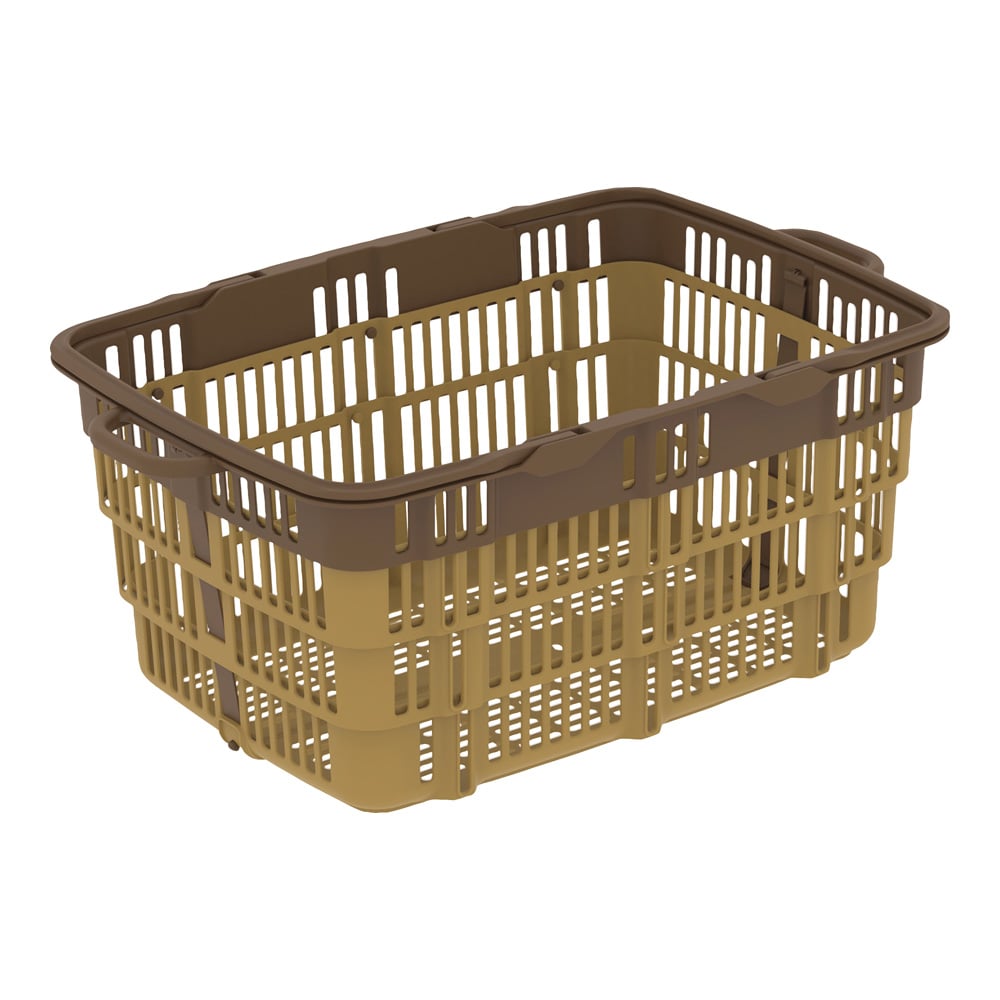 バスケット（折り畳み式） 570×361×237mm ブラウン/ブラウン　10306000BR702BRSEI 1個
