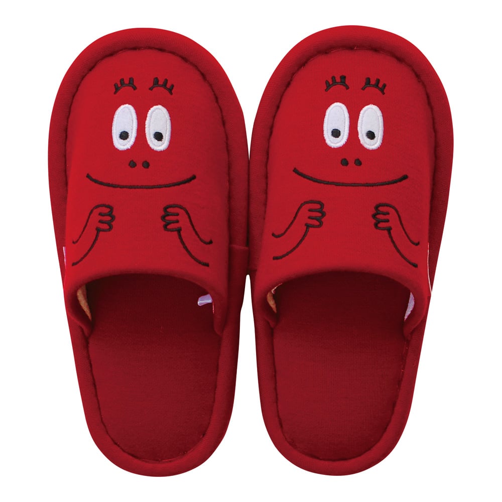 子供用スリッパ（バーバパパ） レッド 1足