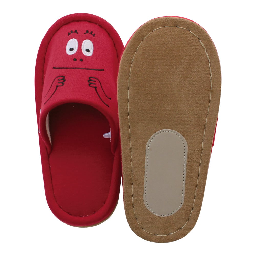 子供用スリッパ（バーバパパ） レッド 1足