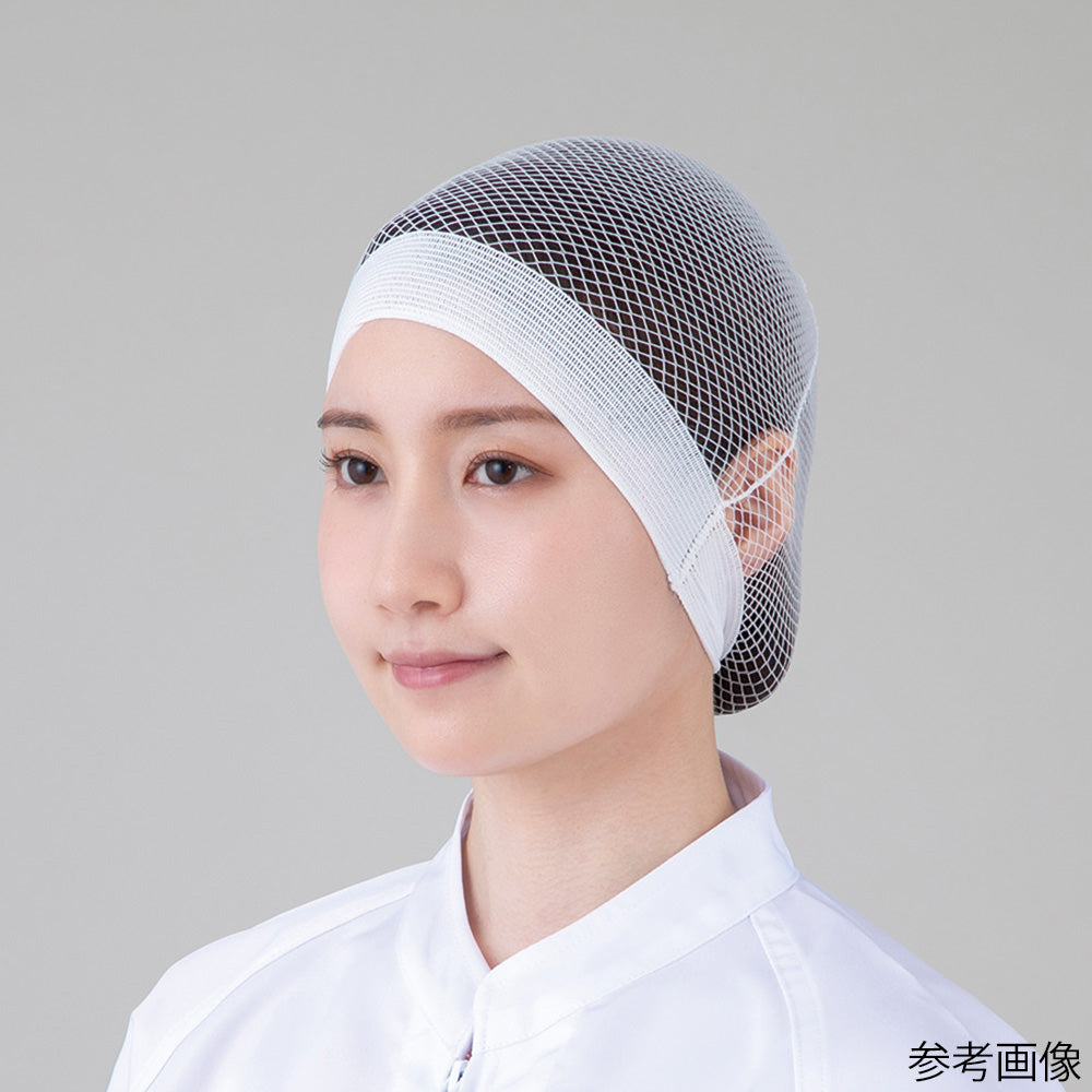 吸汗ヘアーバンド付きキャップ（袋型） 白 1枚