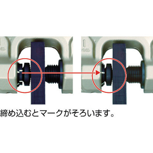 スーパー　ねじ式クランプ　スクリューカムクランプ（ダブル・アイ型）ツイストカム式　基本使用荷重０．５ｔ（ＲＦＩＤチップ搭載／Ｓ・Ｍ・Ａ・Я・Ｔ管理アプリ対応）　SDC0.5SRF　1 台