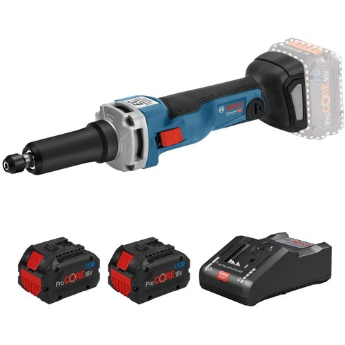 보쉬 18V 무선 스트레이트 그라인더 + 배터리 2개 충전기 세트 GGS18V-23LCHSET2 1 S