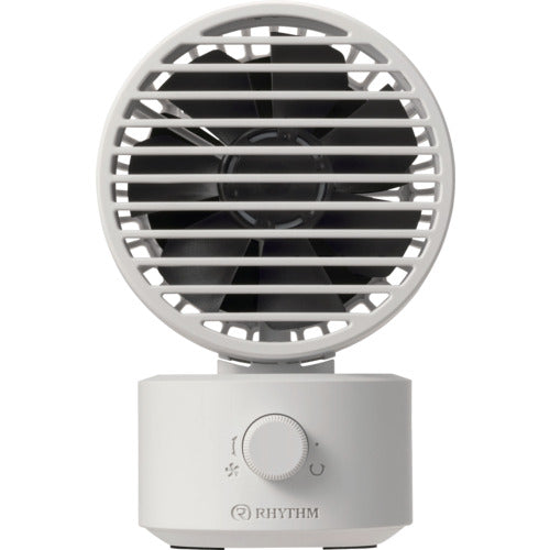 ＲＨＹＴＨＭ　卓上扇風機　静音　小型　ＵＳＢ給電式　自動首振り　強力　ＤＣモーター　２重反転ファン　デスクファン　お手入れ簡単　Ｓｉｌｋｙ　Ｗｉｎｄ　Ｍｉｎｉ　ライトグレー　9ZF038RH08　1 個