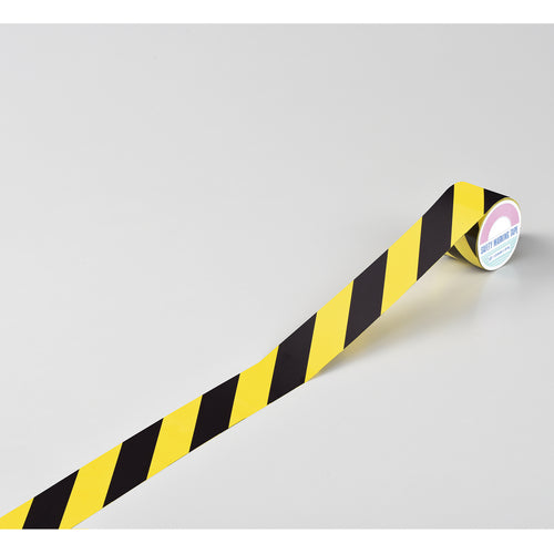 녹십자 호랑이 무늬 테이프 황/흑 45mm 폭×10m 비닐제 실내용 TR2-H 256208 1권