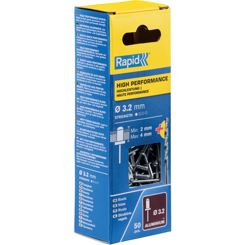 Rapid Blind Rivet (Aluminum/SUS) 3.2X8 5001646 1 box