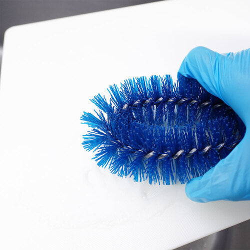 BURRTEC Sanitation Management Scrubber, Barcute Plus, M Hard, Blue, BCP-KYA-TA-MHB, 62826201, 1 pc