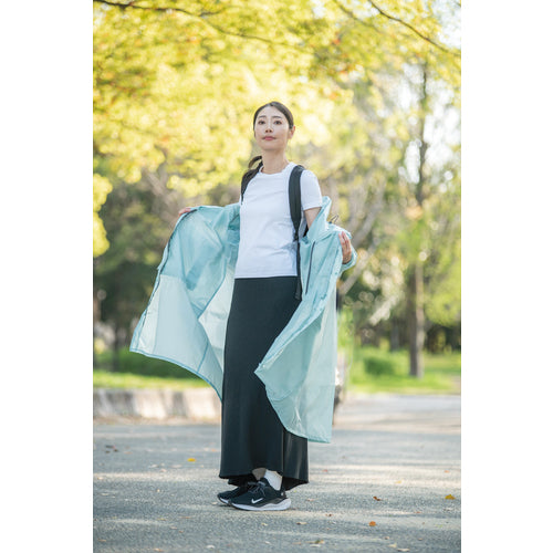 Ｍａｋｋｕ　バッグインサイクルレインコート　ミント　ＦＲＥＥ　AS515004　1 着