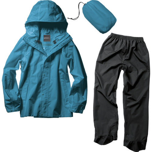 Makku Panorama Bag-in Rain Suit Sky Blue M AS514017 1 unit