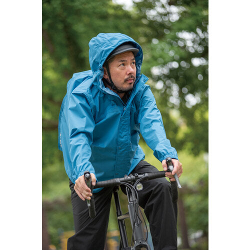Makku Panorama Bag-in Rain Suit Sky Blue M AS514017 1 unit