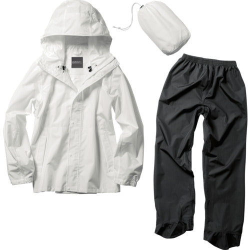 Makku Panorama Bag-in Rain Suit White L AS51402A 1 unit