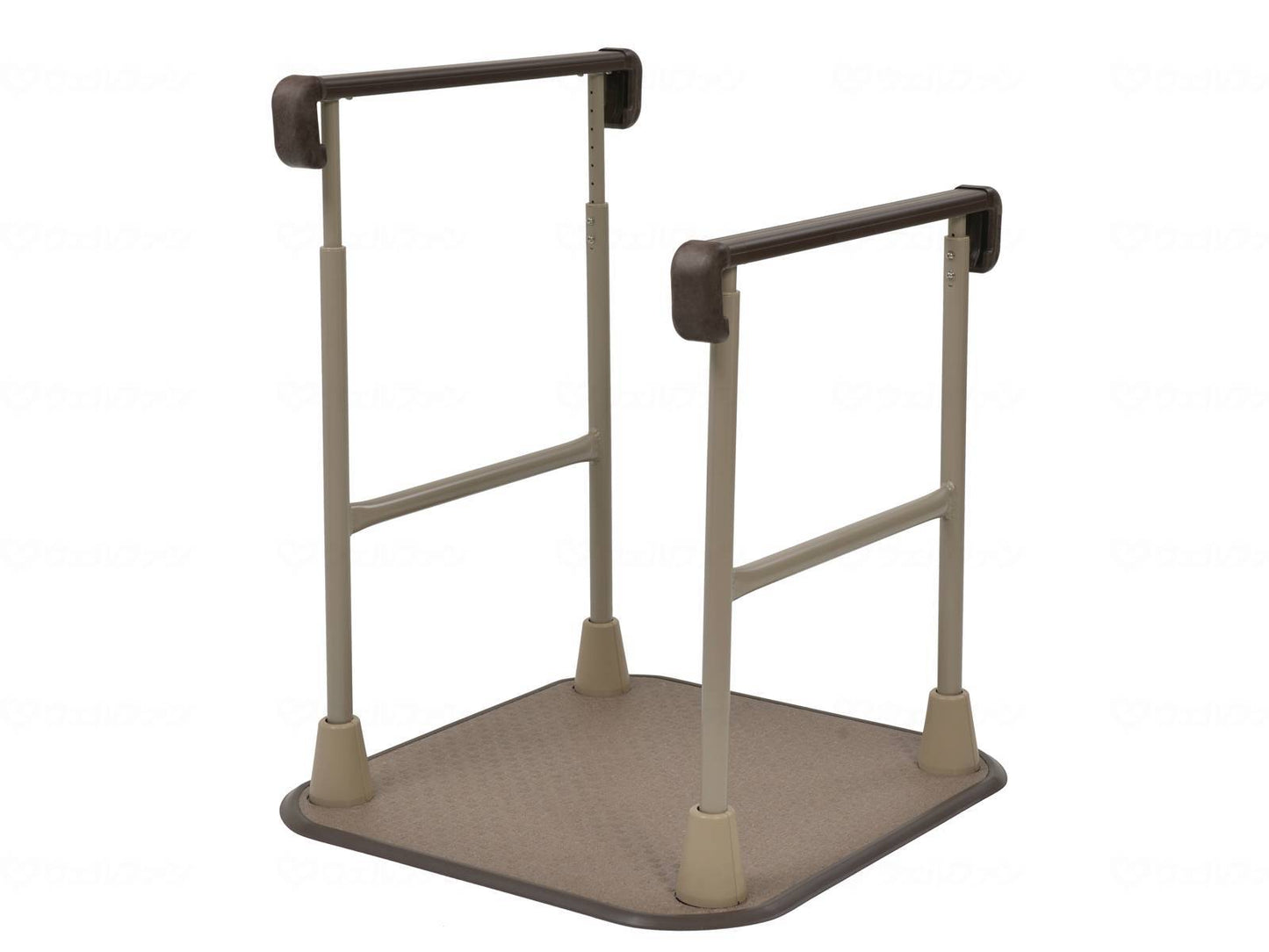 タマツつながる手すり すりてあ　踏み台なし 両手すり