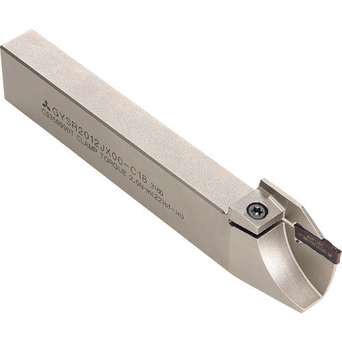 미쓰비시 GY시리즈 외경·단면·누스미 홈 넣어 가공 일체형 소형 선반 가공용 왼손잡이 바이트 홀더 GYSL2012JX00-C18 1개