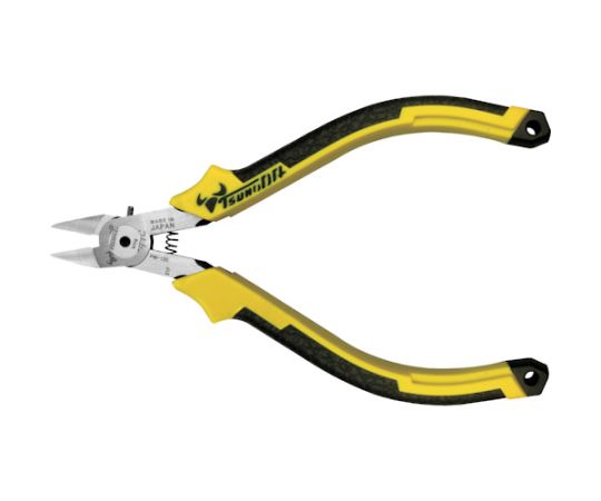 マイクロニッパー 先細タイプ 120mm 成型グリップ バネ付き　PM-120DG 1丁