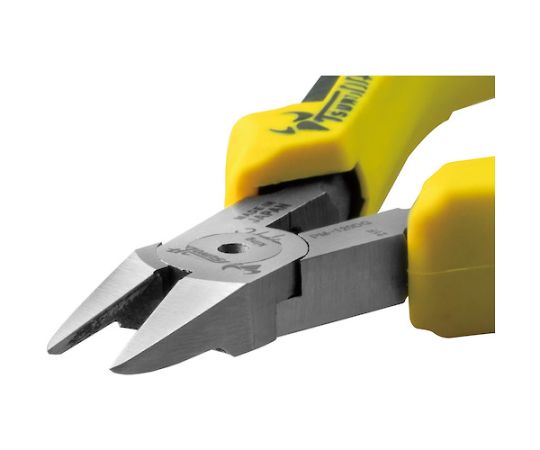 マイクロニッパー 先細タイプ 120mm 成型グリップ バネ付き　PM-120DG 1丁