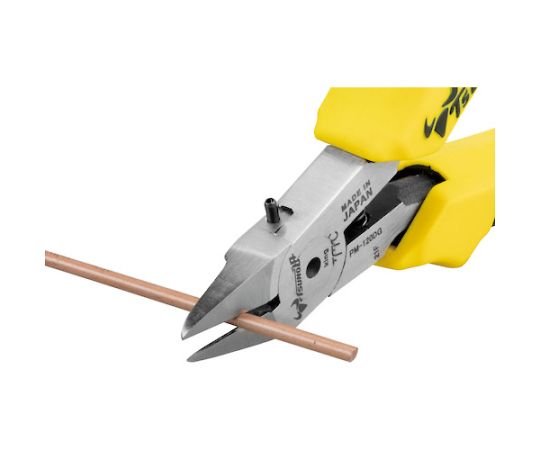 マイクロニッパー 先細タイプ 120mm 成型グリップ バネ付き　PM-120DG 1丁