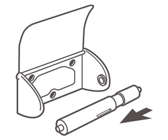 Paper holder rod W39 1 piece