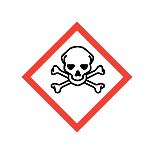 GHS 라벨 스티커 급성 독성(고독성) 20×20mm 500장 J2526-S 1권(500장입)