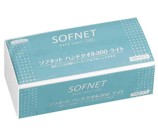 SOFNET Hand Towel 300 Light Medium Size 300 Sheets 36305 1 Bag (300 Sheets)