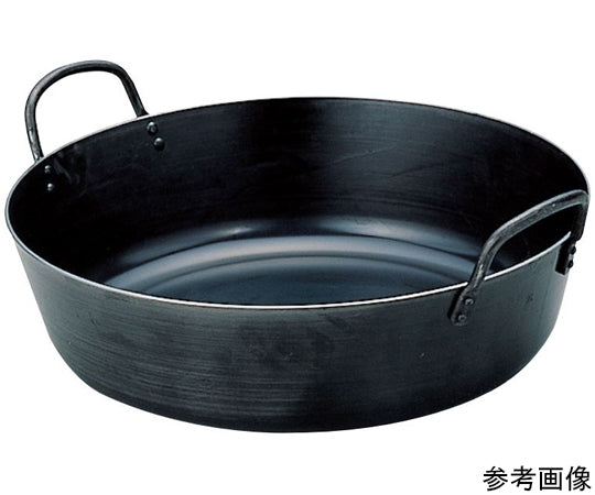 1 iron frying pan, 33cm
