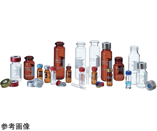 Screw vial (9-425) Amber with label 0.3mL Glass (with glass insert) 100 pieces 6PSV9-03FIVAP 1 box (100 pieces)