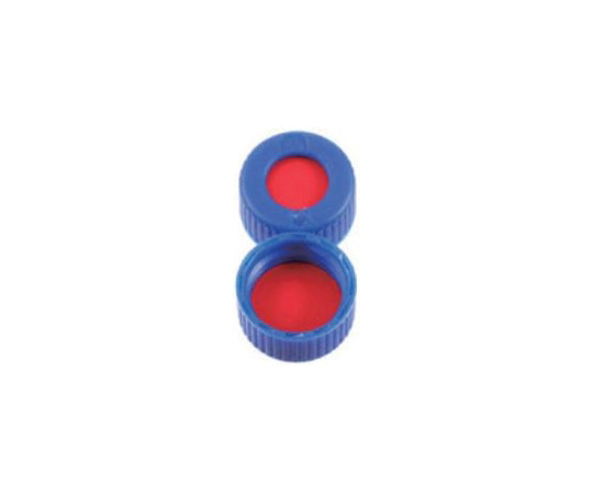 AVCS Screw Cap with Septum (9-425) 1mm Red/White/Red/Blue 100pcs 6PSC9TST 1 box (100pcs)