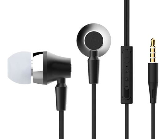 Earphone Microphone Black TR-W150 1pc