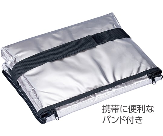 ソフトクーラーバッグ 18L シルバー 幅335mm×奥行260×高さ250mm　375870 1個