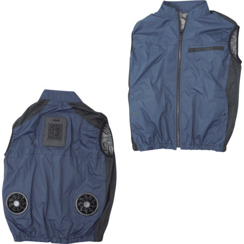 산코 【수량 한정 모바일 배터리 2 개 무료】 압도적으로 식는 냉장 옷 3 네이비 프리 사이즈 TKCV24FNV-SET 1 벌