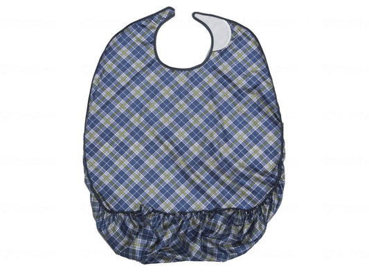 特殊衣料食事ｻﾛﾝ(超はっ水) 紺ﾁｪｯｸ