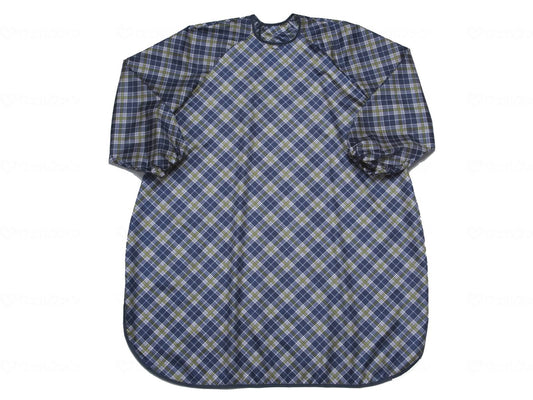 Special clothing Meal apron (super water repellent) with sleeves Navy check